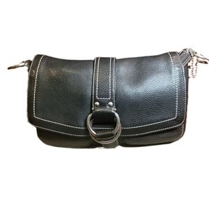 Pebbled Chelsea Coach Bag Black